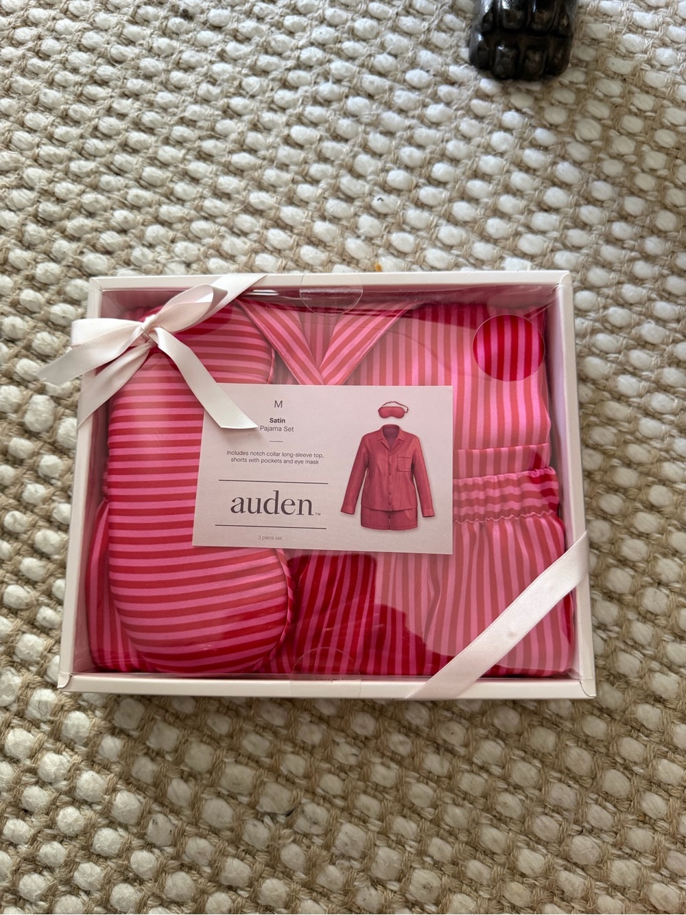 auden Satin Pajama Set - Pink Striped
